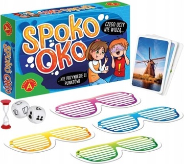 GRA TOWARZYSKA SPOKO OKO Z OPASKAMI NA OCZY KARTY