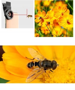 .ZESTAW 2W1 OBIEKTYW DO TELEFONU MAKRO SZEROKOKĄTNY..