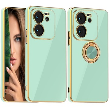 ETUI GLAMOUR CASE Z OCHRONA APARATÓW + RING DO XIAOMI 13T / 13T PRO + SZKŁO