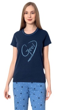 Женская пижама 3/4 короткие рукава XL штаны