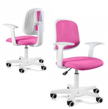 FOTEL Sparky - RÓŻOWY KRZESŁO DO BIURKA DZIECIĘCE