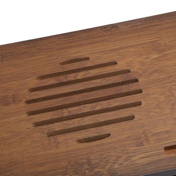 Stojak na monitor telewizyjny Bambusowy stolik na laptopa Półka pionowa do domowego biura S