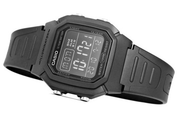 Zegarek CASIO W-800H-1BVES + BOX męski kolor czarny