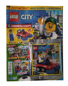 Magazyn LEGO City Minifigure Czasopismo - 06/2021 - Sprzątacz + zamiatarka