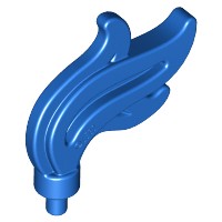 Lego 64647 płomień piórko niebieski / Blue 1 szt NOWY