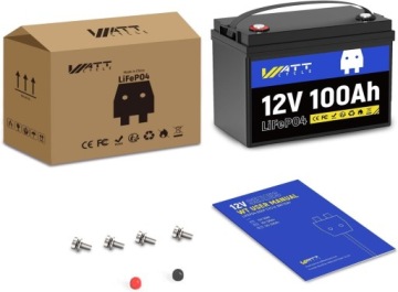 Akumulátor LiFePO4 12V 100AH – Lepszy Niż Agm/gel, 10 Lat Żywotności Z Bms