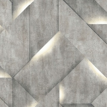 TAPETA BRYŁY BETON EFEKT 3D WINYLOWA NA FLIZELINIE