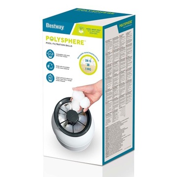 Шарики-фильтры для насоса для песка в бассейне, картридж Bestway 500 г.
