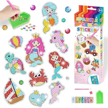 MOZAIKA DIAMENTOWA HAFT NAKLEJKI DIAMENCIKI WYKLEJ