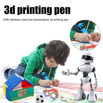 3D-ручка-робот, печатающая светодиодный голос, 2 режима скорости