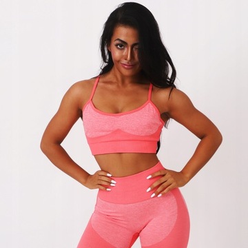 ZESTAW SPORTOWY TOP LEGGINSY BEZSZWOWE Z7770 M