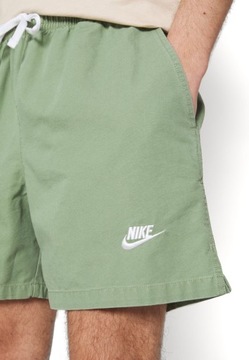 Spodenki z bawełny zielone Nike M
