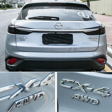 ЭМБЛЕМА Mazda AWD — серебристая