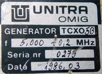 Генератор 5 МГц TCXO5B OMIG [0H]B