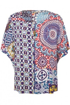 DESIGUAL AGADIR bluzka kolorowa luźna r. M PH312 3