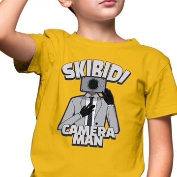 KOSZULKA T-SHIRT dla DZIECI Camera MAN SKIBIDI TOILET Wiele WZORÓW 122