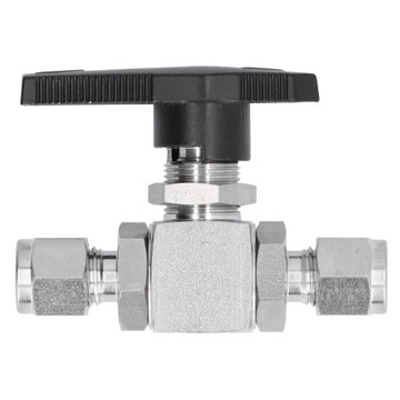 Шаровой кран из нержавеющей стали, 3-х частей, прямой, 1/4 стопа
