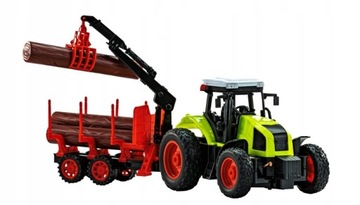 FARMER MASZYNA TRAKTOR+ PRZYCZEPA HDS DREWNO NAPĘD