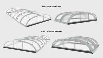 НИЗКАЯ КРЫША ДЛЯ БАССЕЙНА ROYAL 6,40x3,20x0,85 м