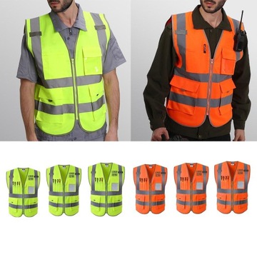 Легкий и дышащий светоотражающий жилет - L