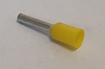 Końcówka kablowa Tulejka Żółty 1mm 14mm x10