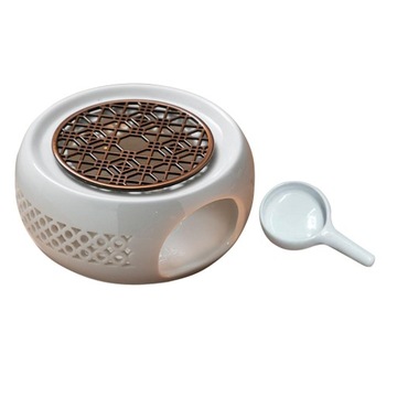 Ceramiczny podgrzewacz do czajnika i świeczni