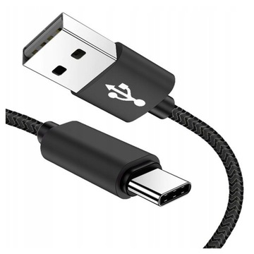 Kabel USB Typ-C Quick Charge 3.0 Szybkie Ładowanie z oplotem USB-A USB-C 1m