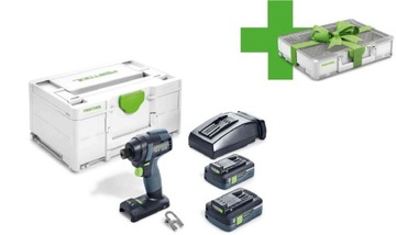 FESTOOL Zakrętarka udar TID 18 4,0 Plus +organizer