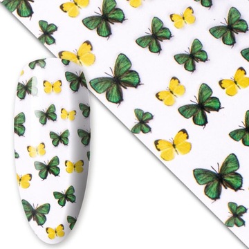 Folia Transferowa Do Paznokci Hybryd Żeli 100cm Spring Collection Nr9