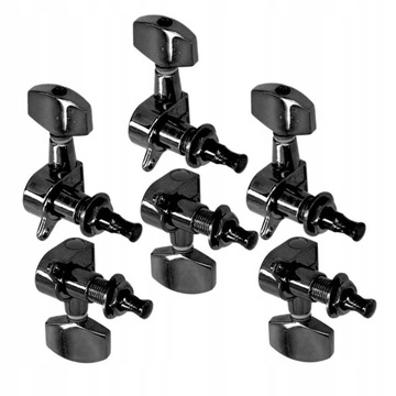 3 левых и 3 правых головки колков для настройки гитары