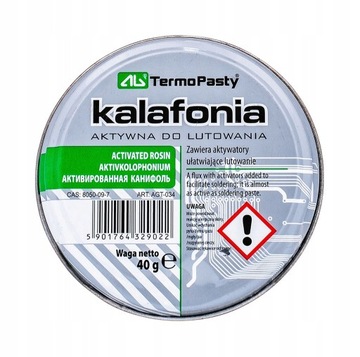 KALAFONIA DO LUTOWANIA AKTYWNA 40g AG TERMOPASTY TOPNIK LUTOWNICZY BGA SMD