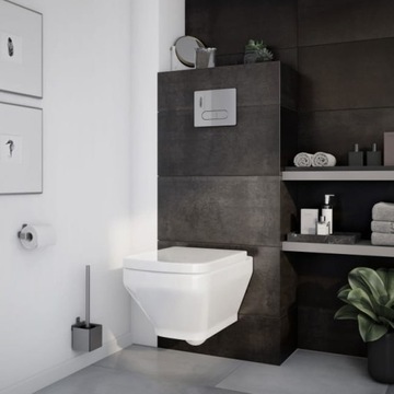 Miska WC wisząca GoodHome Teesta bezkołnierzowa z