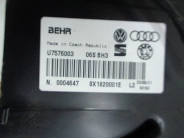 AUDI A1 8X RADIÁTOR DMYCHADLO 8X1820001C KOMPLETNÍ EVROPA 10-18R