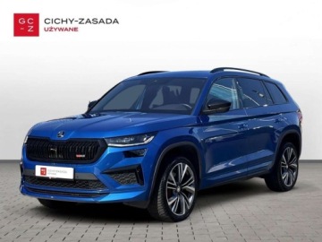 Skoda Kodiaq I RS Facelifting 2.0 TSI 245KM 2023 Skoda Kodiaq RS 4x4 LED Matrix WEBASTO HAK ACC DCC Ambiente