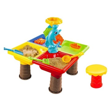 Zabawki plażowe Zestaw zabawek do piasku Stolik dla malucha 45x45x45cm