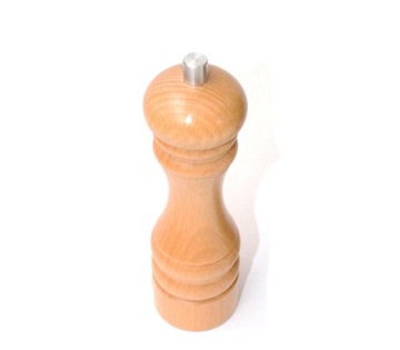 Młynek drewniany do PIEPRZU, SOLI ręczny 18cm EKO