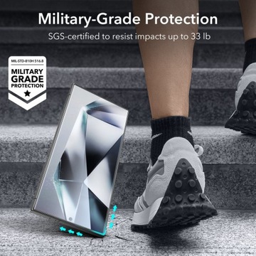 НАБОР ESR — КОРПУС ИЗ ЗАКАЛЕННОГО СТЕКЛА + КРЫШКА КАМЕРЫ ДЛЯ GALAXY S24 ULTRA