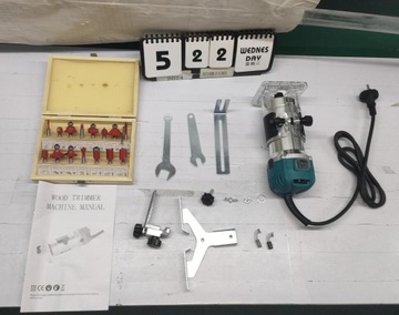 ВЕРХНИЙ ШПИНДЕЛЬ ФРЕЗЕРНЫЙ СТАНОК МОЩНОСТИ 800ВТ + МОЩНЫЕ ФРЕЗЫ