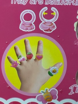 НАБОР ИЗ 9 ДЕТСКИХ КОЛЬЦ-СЕРДЦЕВ