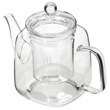 СТЕКЛЯННЫЙ КУВШИН ДЛЯ ЗАВАВКИ ТРАВ С КРЫШКОЙ 1Л