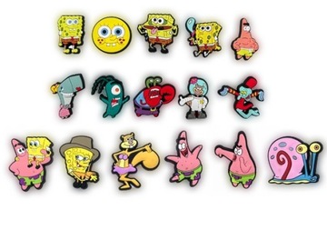БУЛАВКИ ДЛЯ ОБУВИ CROCS БУЛАВКИ Губка Боб Квадратные Штаны 16 штук №2