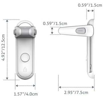 РУЧКА ЗАМКА ДВЕРНОЙ ЗАМОК ОКОННЫЙ БЕЗ НАБОРА КЛЮЧЕЙ ИЗ 2 ШТ.