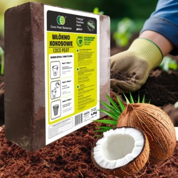 ФЕРТИЛИЗ для домашних растений кокосовое волокно кокосовый грунт 6 мм 4,5 кг 63 л