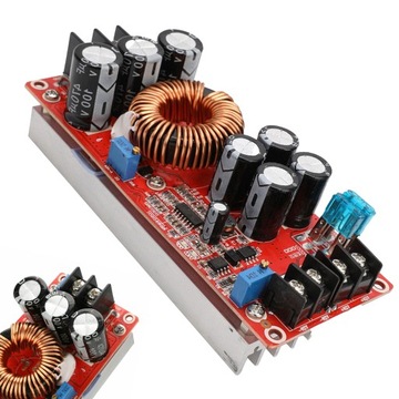 PRZETWORNICA 1200W DC-DC STEP-UP 8-60V / 12-80V PODWYŻSZAJĄCA REGULOWANY