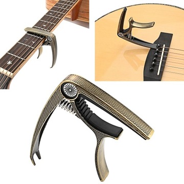 Зажим для гитары Capo Acoustic Quick Change, коричневый