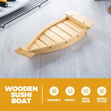 Держатель для сашими Деревянный декоративный поднос для суши