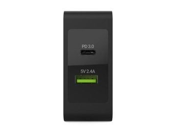 СЕТЕВОЕ ЗАРЯДНОЕ УСТРОЙСТВО GREEN CELL USB-C 45 Вт PD + USB