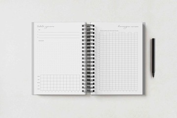 Ежедневник на 2024 год на спирали, А5 Calendar Make It Easy - СЕРЕБРЯНЫЙ ЛЕН