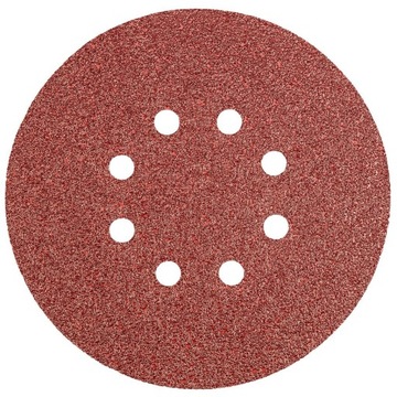 Диски абразивные 150 мм, К40, 5 шт., с 8 отверстиями