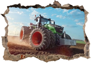 Наклейки на стену детские 3D Тракторы тракторы 130х90